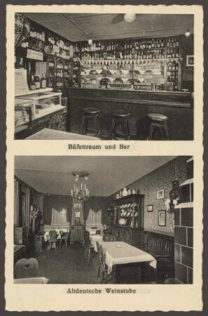 Ansichtskarte "Altdeutsche Weinstuben", Friedrichstraße 11 [2/2]
