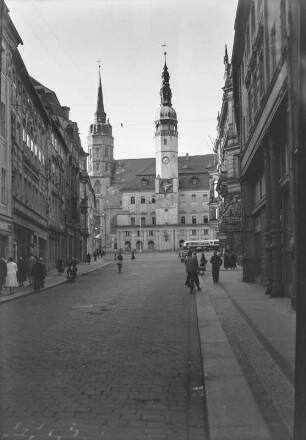 Bautzen. Blick auf das Rathaus und den Dom