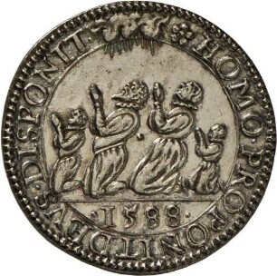 Medaille auf die Vernichtung der spanischen Armada, 1588