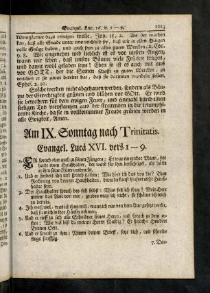 1023-1026, Evangelium; Eingang