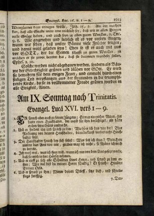 1023-1026, Evangelium; Eingang