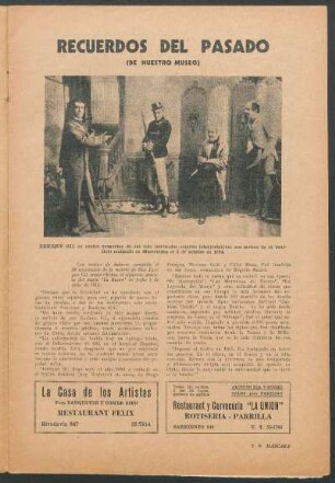 Recuerdos del pasado : de nuestro museo