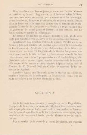 Sección V