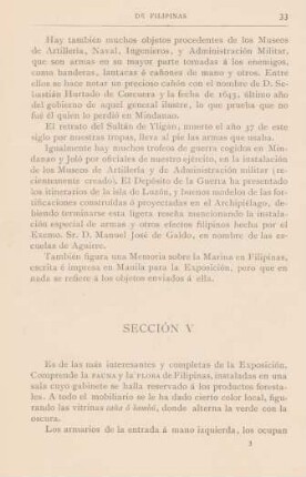 Sección V