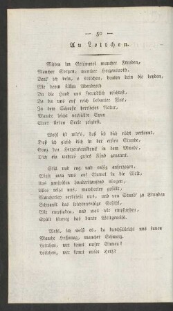 An Lottchen.