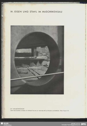 IV. Eisen und Stahl im Maschinenbau