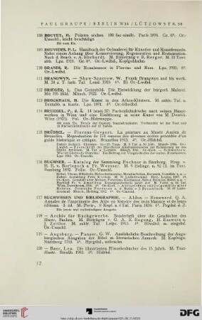 Buchwesen und Bibliographie (Nr. 117-245)