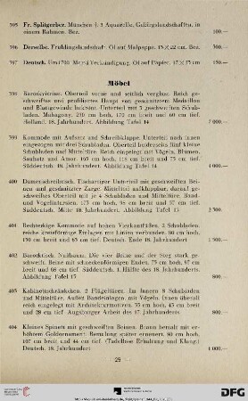 Möbel (Nr. 398-406)