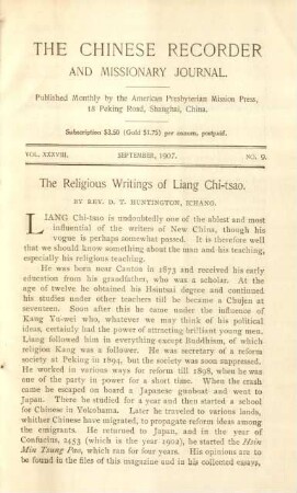 No. 9. September, 1907