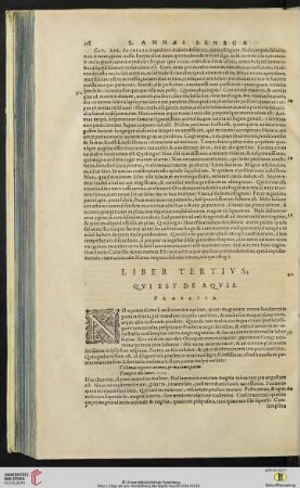 Liber tertivs; Qvi est de aqvis