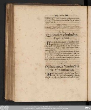 Tit. III. Quando dies ususfructus legati cedat.