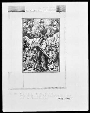 Traktat über das Vaterunser — Kreuztragung, Folio 15verso