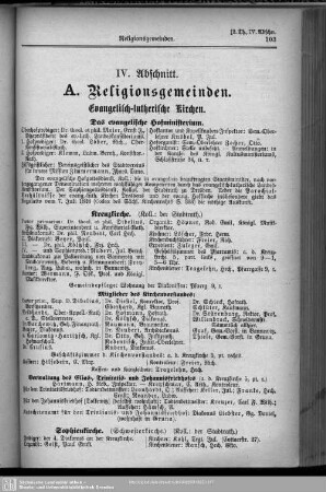 IV. Abschnitt. Religionsgemeinden und Schulen.