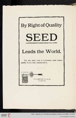 M. A. Seed Dry Plate Co. [Seed Dry Plate]