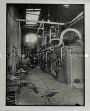 Kesselraum des Kraftwerkes der "Auswandererhallen" der HAPAG auf der Veddel in Hamburg