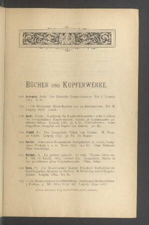 Bücher und Kupferwerke