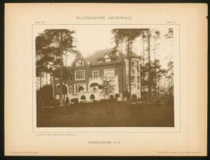 Villa Herthastraße, Berlin-Grunewald: Ansicht (aus: Die Villenkolonie Grunewald, hrsg. von Egon Hessling, Berlin 1903)