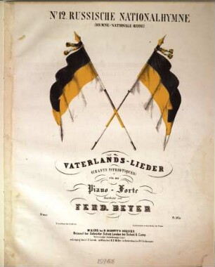 Vaterlands-Lieder : für das Piano-Forte, 12. Russische Nationalhymne