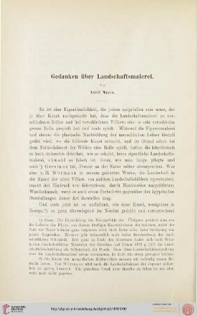 16: Gedanken über Landschaftsmalerei