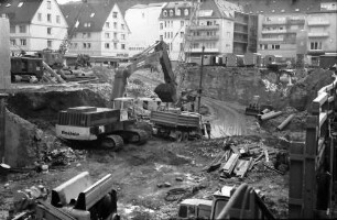 Freiburg: Großbaustelle Schiffstraße, Bau der Schwarzwald-City