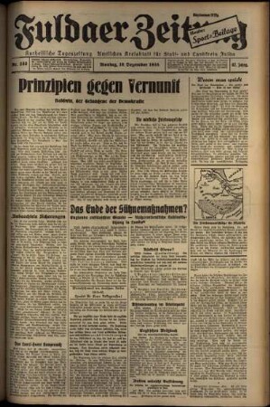 Ausgabe vom Montag, den 16. Dezember 1935.