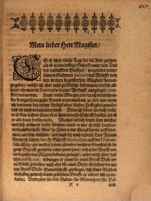 Kurtze Antwort auff M. August Hermann Franckens ... Entdeckte Boßheit über seine drey begeisterte Mägde