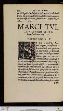 Marci Tvllii Ciceronis epistolarum familiarum liber VII
