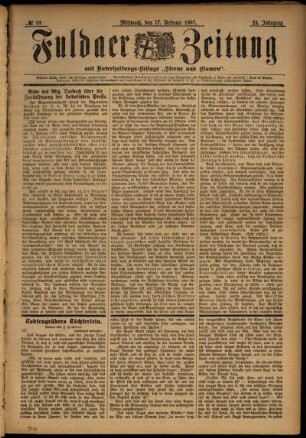 Ausgabe vom Mittwoch, den 17. Februar 1897.