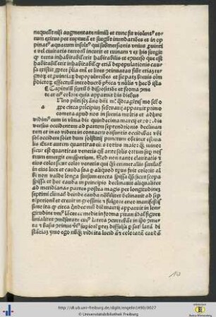 Capitulum sextum de dispositione comete et forma eius colore.