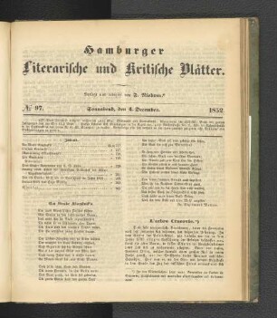No. 97. 4. Dezember 1852