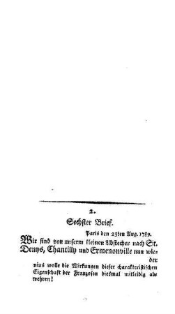 Sechster Brief