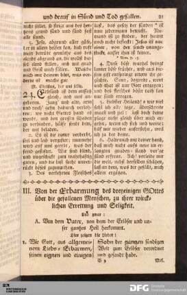 III. Von der Erbarmung [...].