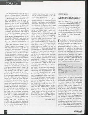 Immer noch: Deutsches Gespenst