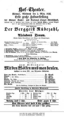 Mit den Wölfen muß man heulen