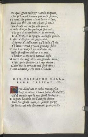Del Triompho Della Fama Capitol II.