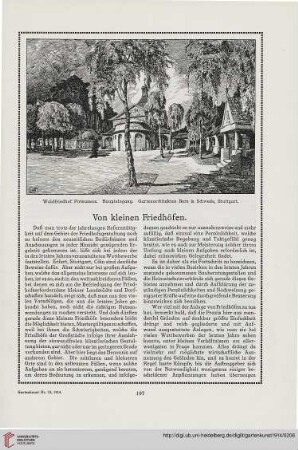27: Von kleinen Friedhöfen