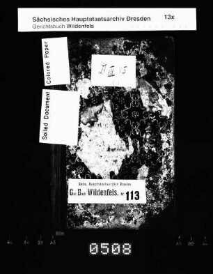 Gerichtshandelsbuch von Weißbach (bei Kirchberg), Bd. 18