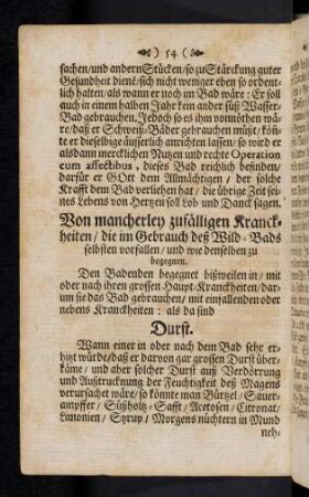 54-63, Von mancherley zufälligen Kranckheiten