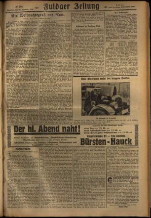 Zweite Ausgabe vom Samstag, den 22. Dezember 1928.