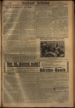Zweite Ausgabe vom Samstag, den 22. Dezember 1928.