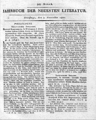 Kopenhagen, b. Arntzen: Cornelii Nepotis vitae excellentium imperatorum. Optimis editionibus collatis Edidit Matthias Rathje. 522 S. in 12.