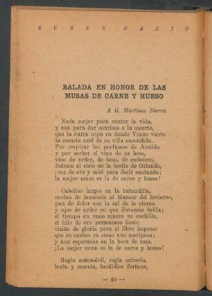 Balada en honor de las musas de carne y hueso