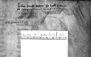 Kolophon?, Folio 1 recto