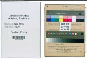 Entnazifizierung Emmy Pouillon , geb. 17.09.1892 ()