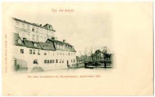 Die alten Grundstücke der Rosenthalgasse, abgebrochen 1870 [Das alte Leipzig241]