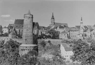 Bautzen : Bautzen. Alte Wasserkunst, Michaeliskirche und Dom St. Petri