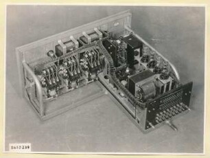 10-kW-Fernsehsender Nr. 507, Schrank B8 Einschub Schaltfeld II, Foto 1954