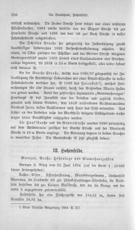 12. Hohenfelde.