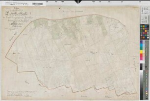 Osterwick (Rosendahl), Zusammenlegung Horst, Brouillonkarte I Flur 1,1