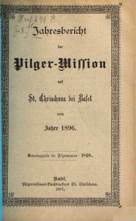 Jahresbericht. [48.] 1896 (1897)